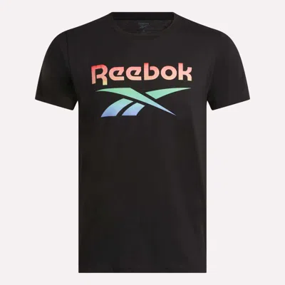 Reebok Men's Qt Rainbow T-shirt In Black