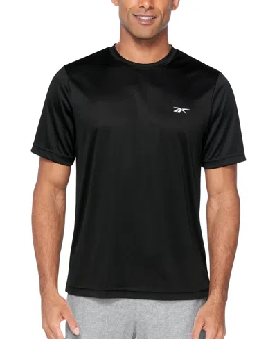 Reebok Men's Quick-dry Logo Swim T-shirt In Black