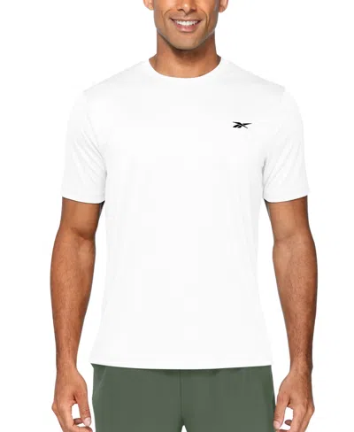 Reebok Men's Quick-dry Logo Swim T-shirt In White