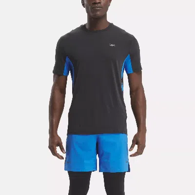 Reebok Men's Rbk-chill Athlete T-shirt 2.0 In Black / Kinetic Blue