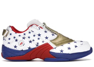 Pre-owned Reebok Men's  Answer 5 Atmos Stars Sneakers In White/scarelet Red/pantone In Multi