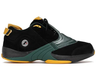 Pre-owned Reebok Men's  Answer 5 Bethel Sneakers In Black/dark Green/fierce Gold