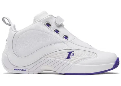 Pre-owned Reebok Men's  Answer Iv Free Agency Sneakers In White/team Purple