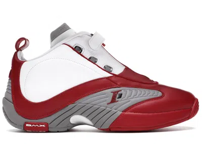 Pre-owned Reebok Men's  Answer Iv Og 20th Anniversary Sneakers In White/red/grey