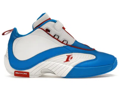 Pre-owned Reebok Men's  Answer Iv Sneakers In Dynamic Blue/footwear White/flash Red In Multi