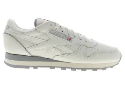 Pre-owned Reebok Men's  Classic Leather 1983 Vintage Sneakers In Vintage Chalk/grey/vector Red