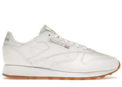 Pre-owned Reebok Men's  Classic Leather Footwear White Gum Sneakers In Ftwr White/pure Grey 3/ Rubber Gum In Multi