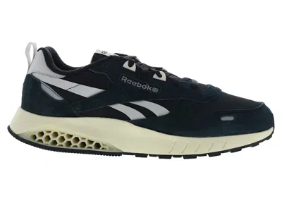 Pre-owned Reebok Men's  Classic Leather Hexalite Black Sneakers In Core Black/steely Fog/alabaster