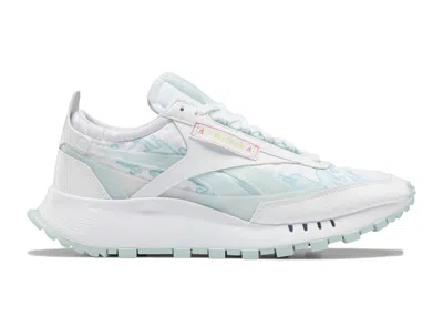 Pre-owned Reebok Men's  Classic Leather Legacy Hot Ones Sneakers In White/light Blue