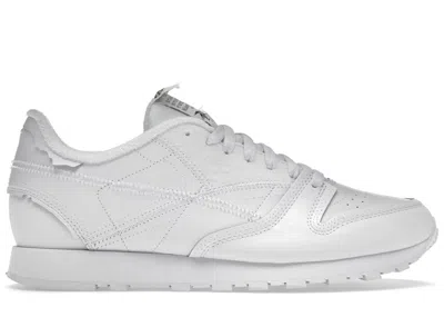 Pre-owned Reebok Men's  Classic Leather Maison Margiela Memory Of White Sneakers In Footwear White/black