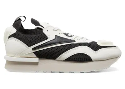 Pre-owned Reebok Men's  Classic Leather Nylon Plus Hymne Sneakers In White/black In Multi