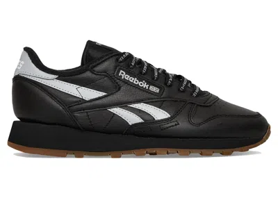 Pre-owned Reebok Men's  Classic Leather Places+faces Sneakers In Black/silver/white