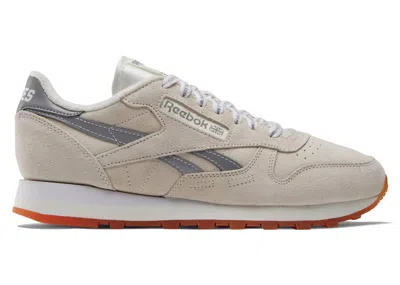 Pre-owned Reebok Men's  Classic Leather Places+faces Sneakers In Chalk/silver/white