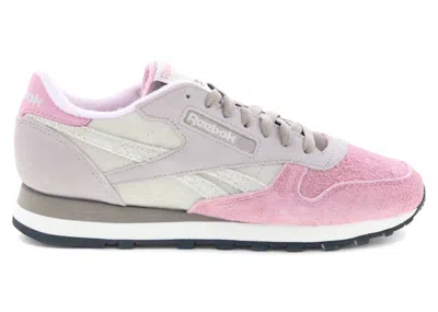 Pre-owned Reebok Men's  Classic Leather Sneakers In Sand/grey/rose In Multi