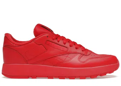 Pre-owned Reebok Men's  Classic Leather Tabi Maison Margiela Sneakers In Vector Red/white/black