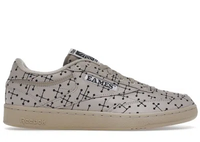 Pre-owned Reebok Men's  Club C 85 Eames Dot Pattern Sneakers In Modern Beige/core Black In Multi