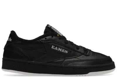 Pre-owned Reebok Men's  Club C 85 Eames Monotone Pack Black Sneakers In Core Black/cold Grey 2 In Multi