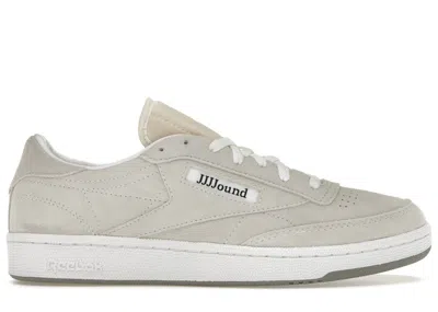 Pre-owned Reebok Men's  Club C 85 Jjjjound Suede Sneakers In Footwear White/chalk/space Grey In Multi