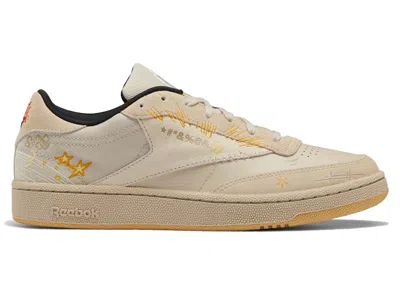 Pre-owned Reebok Men's  Club C 85 Looney Tunes Props Sneakers In Pebble/core Black/bright Ochre