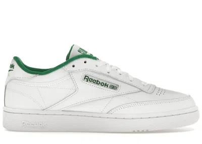 Pre-owned Reebok Men's  Club C 85 My Name Is White Green Sneakers In Footwear White/glen Green/solar Acid Yello