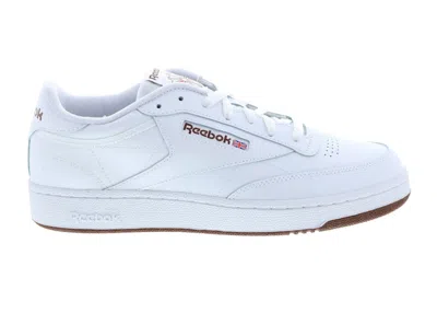 Pre-owned Reebok Men's  Club C 85 Sneakers In Cloud White/trail Brown In Multi