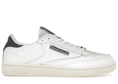 Pre-owned Reebok Men's  Club C 85 Sneakers In Footwear White/east Coast Blue/chalk
