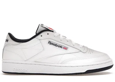 Pre-owned Reebok Men's  Club C 85 Sneakers In White/navy Blue