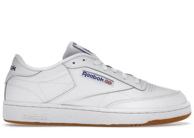 Pre-owned Reebok Men's  Club C 85 Sneakers In White/royal/gum