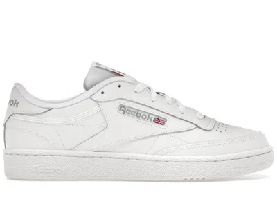 Pre-owned Reebok Men's  Club C 85 Sneakers In White/sheer Grey In Gray