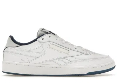 Pre-owned Reebok Men's  Club C 85 Tyrrell Winston Sneakers In White/chalk/vector Navy Blue