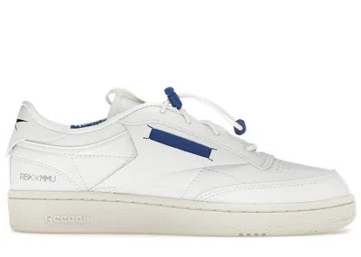 Pre-owned Reebok Men's  Club C 85 Vegan Milk Makeup White Sneakers In Footwear White/chalk/vector Blue