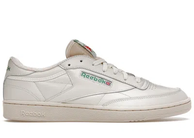 Pre-owned Reebok Men's  Club C 85 Vintage Green Sneakers In Chalk/paperwhite/glen Green
