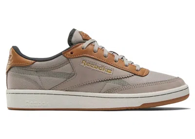 Pre-owned Reebok Men's  Club C 85 Vintage Sneakers In Ash/chalk/trek Green