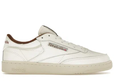 Pre-owned Reebok Men's  Club C 85 Vintage Sneakers In Chalk/alabaster/brush Brown In Multi