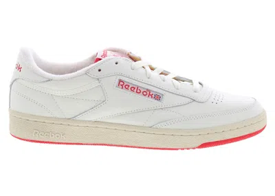 Pre-owned Reebok Men's  Club C 85 Vintage Sneakers In Chalk/vector Red/alabaster