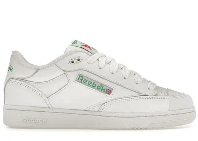 Pre-owned Reebok Men's  Club C Bulc Beams Sneakers In White/glen Green