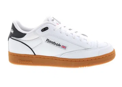 Pre-owned Reebok Men's  Club C Bulc Rubber Gum Sneakers In Footwear White/black/ Rubber