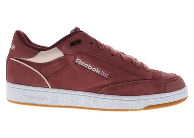 Pre-owned Reebok Men's  Club C Bulc Sneakers In Sedona Rose/classic Burgundy/white