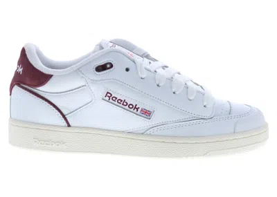Pre-owned Reebok Men's  Club C Bulc Sneakers In White/classic Burgundy/chalk In Multi