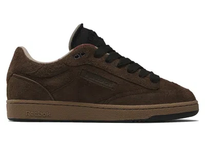 Pre-owned Reebok Men's  Club C Bulc Universal Monsters The Wolfman Sneakers In Brown/black/tan In Multi