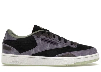 Pre-owned Reebok Men's  Club C Dc Joker Sneakers In Purple Shade/spirit White/vintage Green