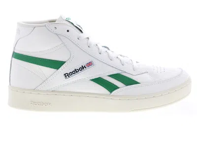 Pre-owned Reebok Men's  Club C Form Hi Sneakers In Chalk/alabaster/glen Green