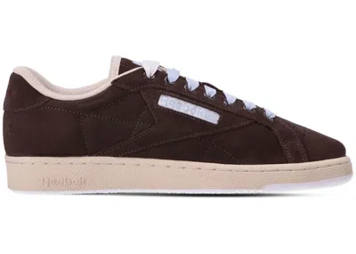 Pre-owned Reebok Men's  Club C Grounds Sneeze Sneakers In Earth/stucco/white