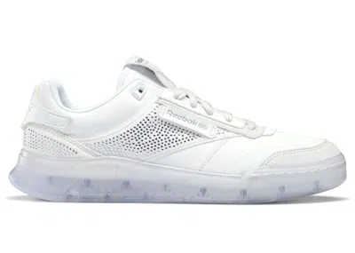 Pre-owned Reebok Men's  Club C Legacy Trã¨s Raschã© Diamantã© Sneakers In Footwear White/porcelain/silver Metal In Multi