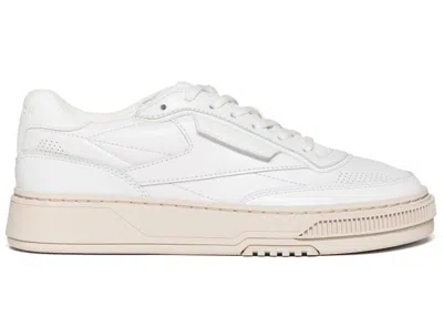 Pre-owned Reebok Men's  Club C Ltd Leather Sneakers In White