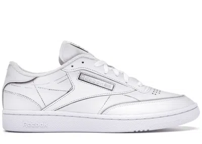 Pre-owned Reebok Men's  Club C Maison Margiela Sneakers In White