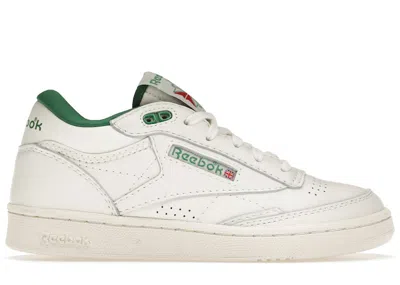 Pre-owned Reebok Men's  Club C Mid Ii Classic Green Sneakers In Chalk/glen Green/classic White In Multi