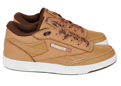 Pre-owned Reebok Men's  Club C Mid Ii Revenge Palace Sneakers In Soft Camel/brush Brown/ Le 5
