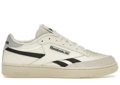 Pre-owned Reebok Men's  Club C Revenge Black Sneakers In Chalk/core Black/pure Grey 3