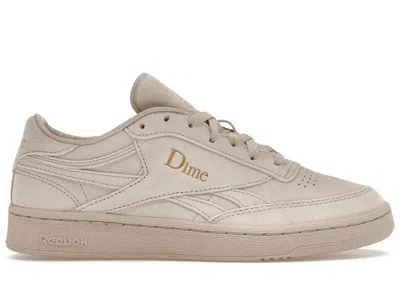 Pre-owned Reebok Men's  Club C Revenge Dime Sneakers In Light Sand/gold Metallic